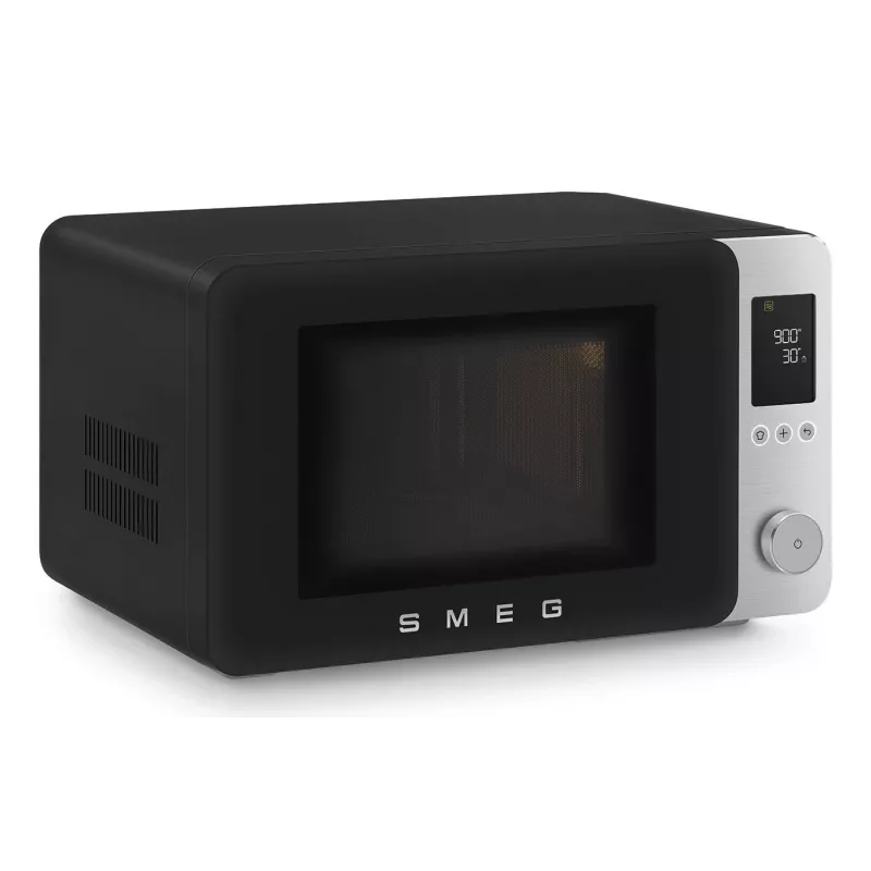 Smeg MOC02BLMEU kombinētā mikroviļņu krāsns, 9 funkcijas, 2100W, matēti melna