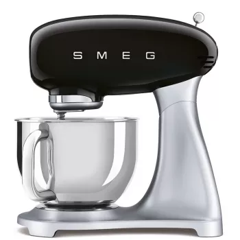 Smeg SMF04BLEU 50's stila stacionārais mikseris, 800 W, 4,8 L, Melns