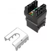 SOLARIX Cat.6 UTP RJ45 bezinstrumentu Keystone modulis, melns