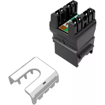 SOLARIX Cat.6 UTP RJ45 bezinstrumentu Keystone modulis, melns