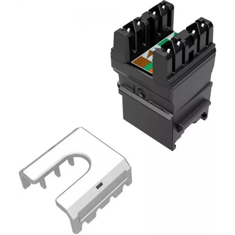 SOLARIX Cat.6 UTP RJ45 bezinstrumentu Keystone modulis, melns