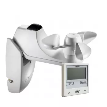 Somfy 1818317 Soliris Smoove Uno Pure White komplekts ar vēja/saules sensoru (bez rāmja)