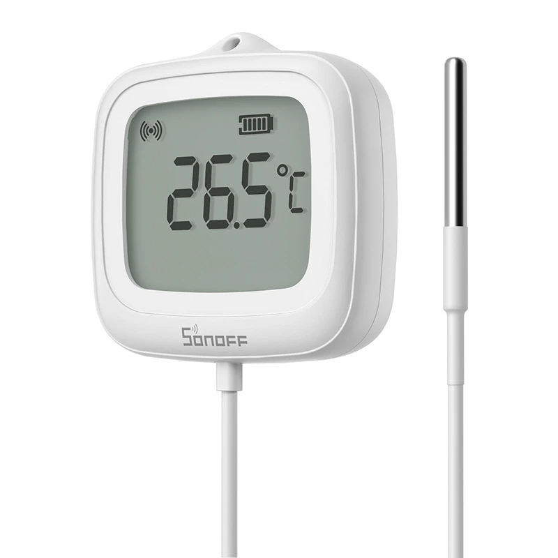 Sonoff SNZB-02LD Zigbee 3.0 LCD temperatūras sensors ar ārējo zondi
