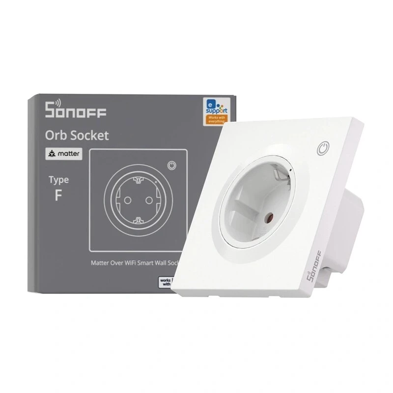 Sonoff WS01TPF-E WiFi viedā sienas ligzda (Type F)