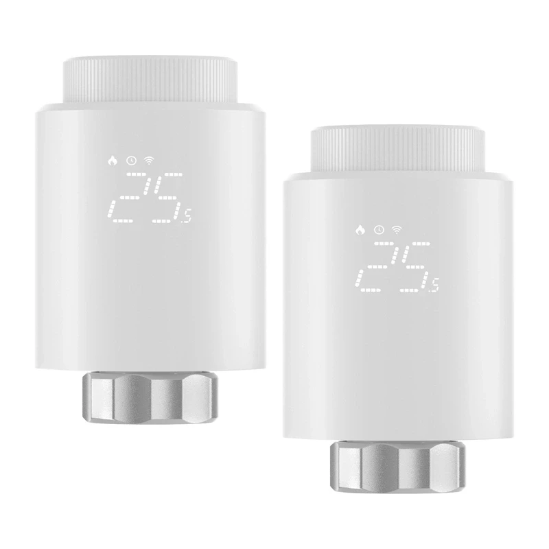 SONOFF ZigBee TRVZB Termostatgalva, 2 komplektā