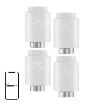 SONOFF ZigBee TRVZB Thermostatic galviņa, 4 komplekts