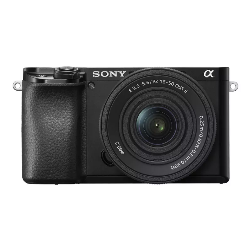 Sony Alpha 6100A ILCE6100AKB.CEC bezspoguļa kamera ar E PZ 16–50mm OSS II objektīvu, melna