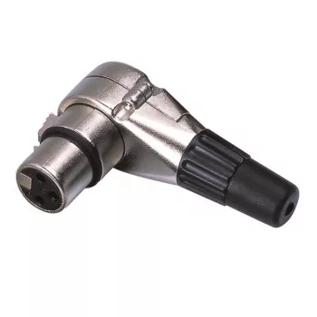 Soundsation GO-LINK SXLR034F-B 3 kontaktu XLR ligzda, lodēšanai, melna, 25 gab. iepakojums