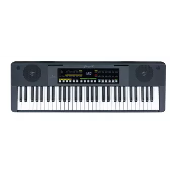Soundsation JUKEY 610 — 61 taustiņu pārnēsājamā tastatūra ar 300 balsīm, 300 ritmiem, USB-MIDI, LCD displeju un iekļautu barošanas adapteri