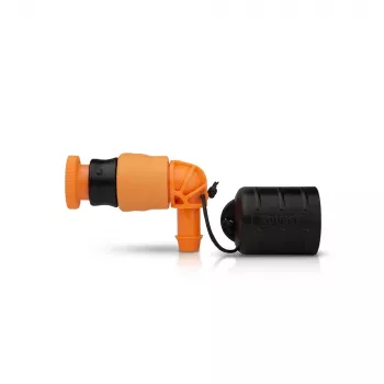 Source Storm Valve Hydration Bite Valve ar Twist-Lock Slēdzi - Caurspīdīgi Zils