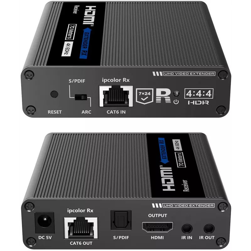 Spacetronik HDMI over IP Extender Kit 4K 120m Cascade SPH-676C