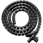 SpeaKa Professional kabeļu saišķošanas uzmava, polietilēns (PE), melna, elastīga (Ø x L) 15 mm x 1 m, 1 gab. SP-13402964