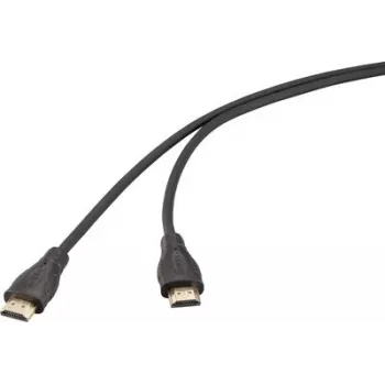 SpeaKa Professional HDMI kabelis 1m 4K UHD ar zelta pārklājuma savienotājiem, melns SP-13660968