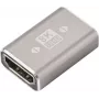 SpeaKa Professional SP-11301992 HDMI adapteris, sievišķais uz sievišķo, 8K 60Hz, 4K 120Hz, alumīnija, pelēks