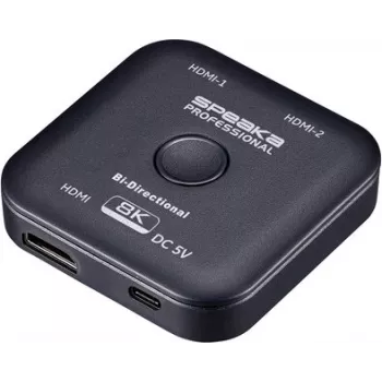 SpeaKa Professional SP-11990132 divvirzienu 2 portu HDMI komutators 8K 60Hz HDMI 2.1 48Gbps
