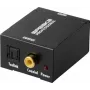 SpeaKa Professional SP-ATDAC-100 analogo-uz-digitālo audio pārveidotājs RCA uz Toslink un koaksiālo 24-bit/48kHz melns SP-13904368