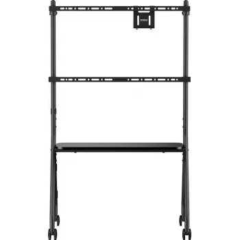 SpeaKa Professional SP-TVC-1600 TV ratiņu statīvs 49 collas-80 collas, augstumā regulējams grīdas statīvs ar AV plauktu un kameras plauktu (SP-14375748)
