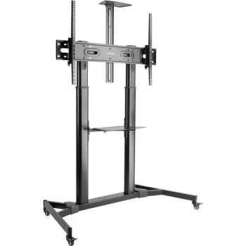 SPEAKA PROFESSIONAL SP-TVC-600 TV rati 60 inch-100 inch ekrāniem, regulējams augstums, 100 kg slodze, bloķējami ritentiņi, melns SP-10446752