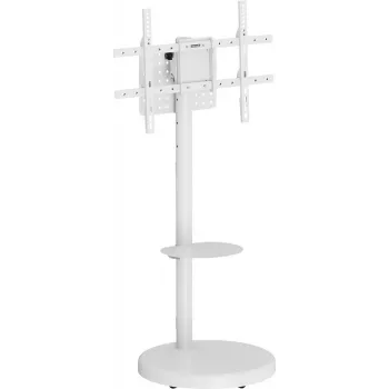 SpeaKa Professional SP-TVS-800 regulējama augstuma noliecamais TV grīdas statīvs 37-86 collu ekrāniem, VESA 200x200 līdz 800x500, 50 kg, melns