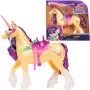 SPINMASTER Unicorn Academy - Einhorn Leaf (28 cm, ar īstām krēpēm un asti, noņemamiem iejūgiem un segliem, suka)