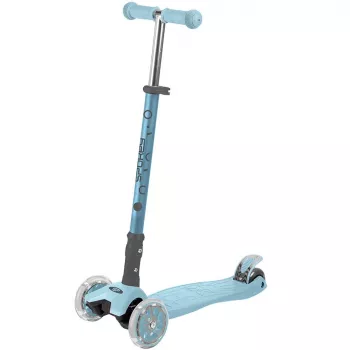 SPOKEY Plier 3 riteņu līdzsvara skrejritenis bērniem, zils, ar slīpuma stūrēšanu, LED riteņiem, regulējamu stūri 62-72 cm, max 50 kg