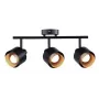 Spot Light Gote 3XE14 - Matēti melna 3 gaismu griestu prožektoru lampa, E14, regulējamas galvas, iekštelpām