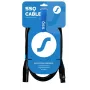 SSQ Cable XX1 - XLR-XLR mikrofona kabelis, 1 metrs, melns