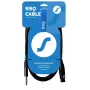 SSQ Cable XZJM1 - 6,35mm TS Male to XLR 3-Pin Female Audio Cable, 1m, Black