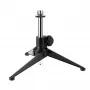 SSQ DS1 Galda mikrofona statīvs - Melns, tērauds un čuguns, augstums regulējams 230-350 mm, 3/8 inch vītne ar 5/8 inch adapteri