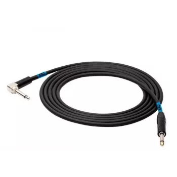 SSQ SS-1439 Kabelis Jack Mono - Jack Mono (90° leņķis) 1 m Melns