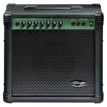 Stagg S20GA 20 vatu 2 kanālu ģitāras kombopastiprinātājs ar 8 collu skaļruni un reverb