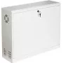 STALFLEX CR19-3U-180-W 19-inch 3U sienas skapis, balts, 180mm dziļš