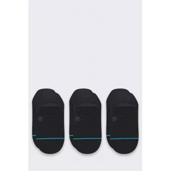 Stance Icon No Show 3 pāru komplekts zeķes melnas 3 pāri