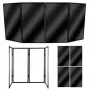 STAND4ME DJ PARAWAN COMPACT BK 4 paneļu DJ fasādes ekrāns ar melnu rāmi un baltu audumu