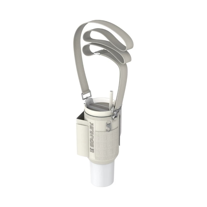 STANLEY pārnēsāšanas maciņš The All-Day Quencher Carry-All 1.18L termokrūzei ar salmiņu, krēmkrāsas