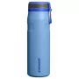 STANLEY IceFlow Bottle Twist Flip 0,71L gaiši zila vakuumā izolēta nerūsējošā tērauda ūdens pudele ar salmiņu