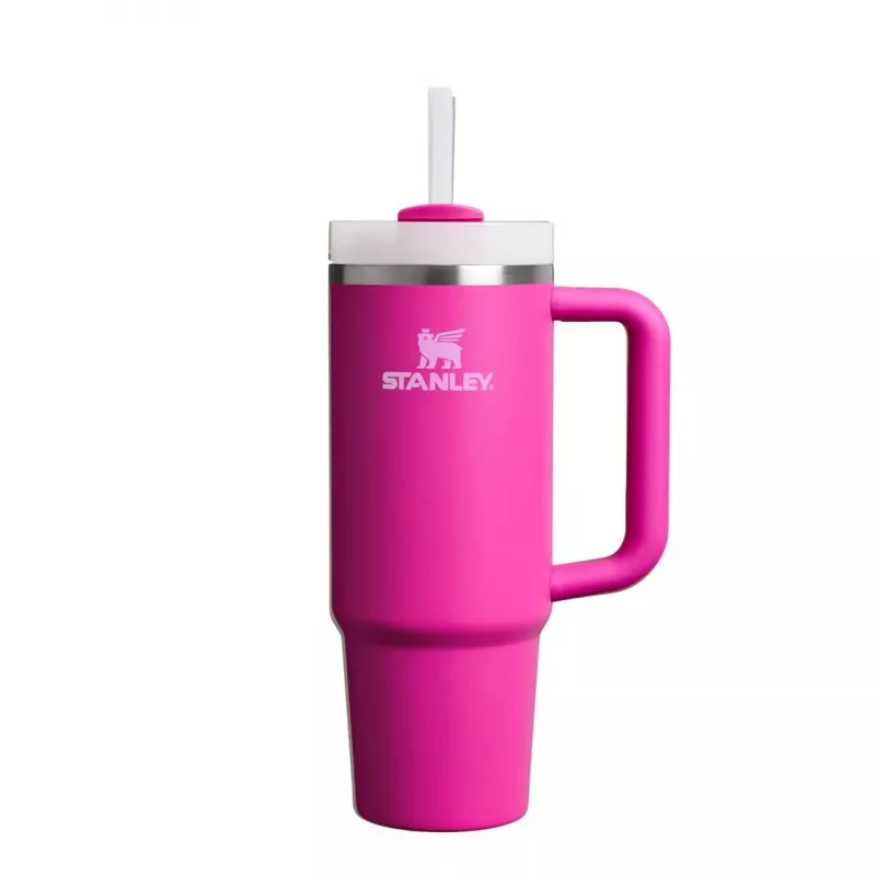 STANLEY Quencher H2.0 FlowState termokrūze 0,89L Fuksijas krāsā ar salmiņu