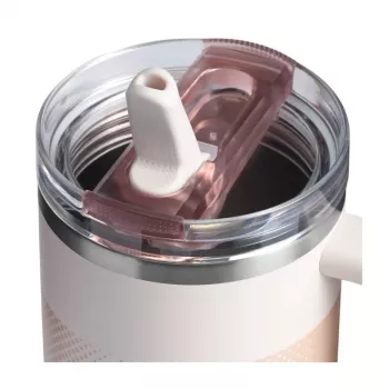 STANLEY Quencher ProTour Flip Straw Tumbler 1,18L gaiši rozā termokrūze ar salmiņu