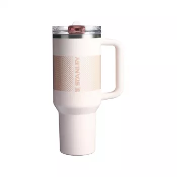 STANLEY Quencher ProTour Flip Straw Tumbler 1,18L gaiši rozā termokrūze ar salmiņu