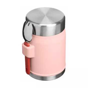 STANLEY The Legendary Food Jar + Spork 0,4L persiku rozā termoss