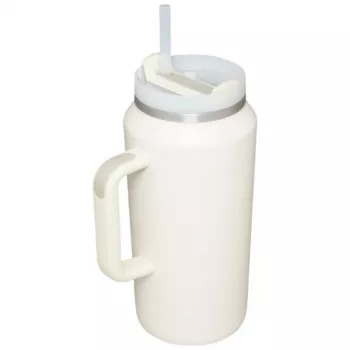 STANLEY The Quencher H2.0 FlowState termokrūze 1,90L krēmkrāsā ar salmiņu