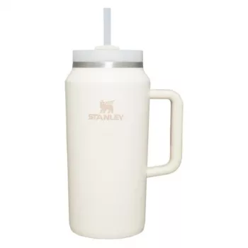 STANLEY The Quencher H2.0 FlowState termokrūze 1,90L krēmkrāsā ar salmiņu