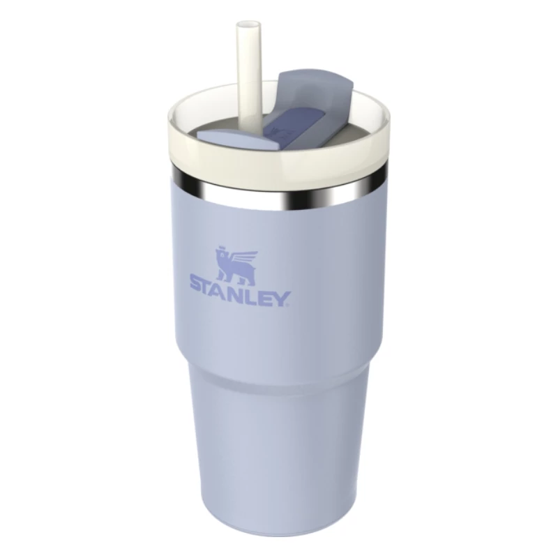 STANLEY The Quencher H2.O FlowState termoss 0,59L gaiši zils ar salmiņu