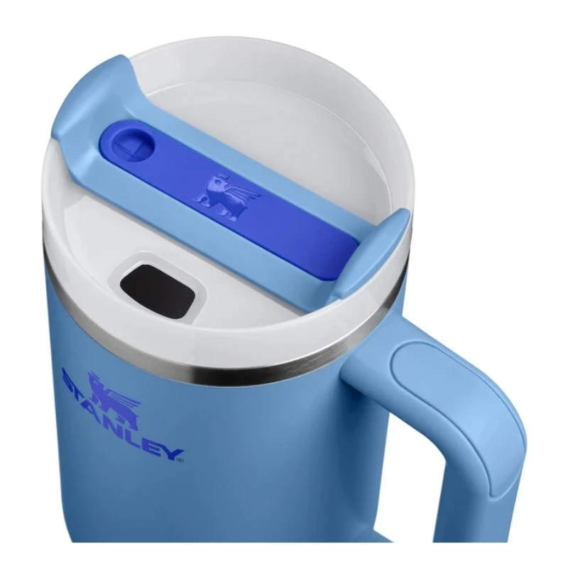 STANLEY The Quencher H2.O FlowState termoss 1,18L gaiši zils ar salmiņu