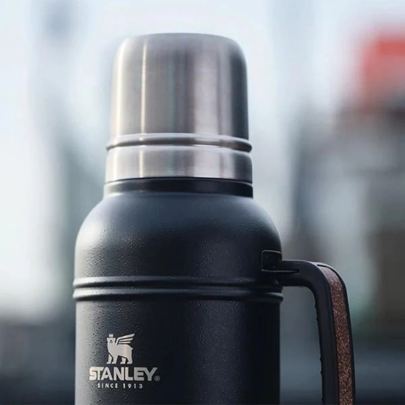 STANLEY Thermos The Artisan Thermal Bottle 1.4L melnais termoss