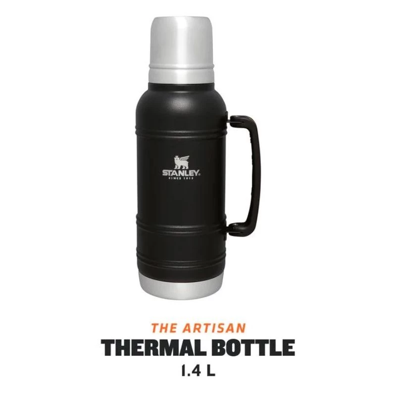 STANLEY Thermos The Artisan Thermal Bottle 1.4L melnais termoss