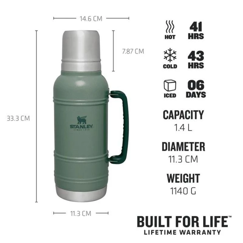 STANLEY Thermos The Artisan Thermal Bottle 1,4L Forest Green