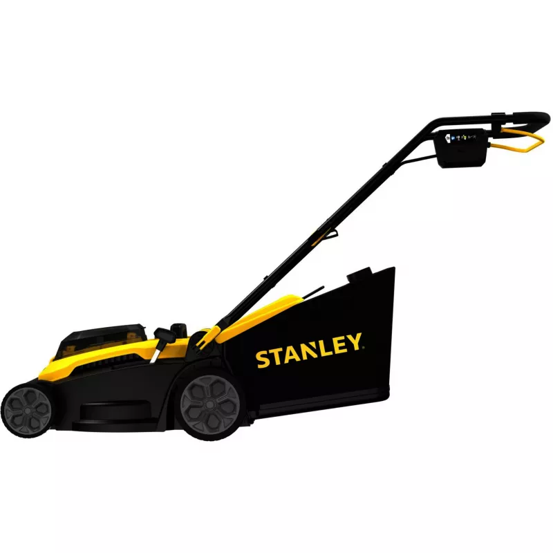 STANLEY V20 Bezvadu zāles pļāvējs 36V (2x18V) Melns/Dzeltens, 2x 4.0Ah Li-Ion baterijas