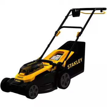 STANLEY V20 Bezvadu zāles pļāvējs 36V (2x18V) Melns/Dzeltens, 2x 4.0Ah Li-Ion baterijas