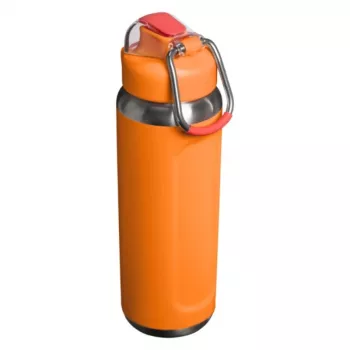 STANLEY Wellspring Bottle 0,71L Flame Orange vakuumā izolēta nerūsējošā tērauda pudele